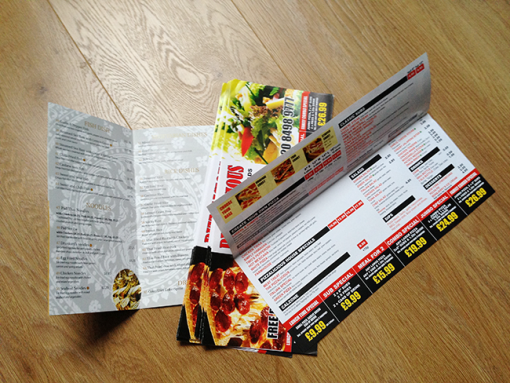 A4 half fold and dl leaflets