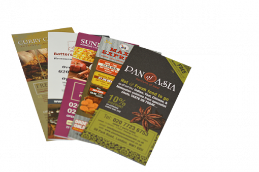 Takeaway menus leaflet printing