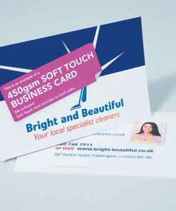 450gsm soft Touch Business cards