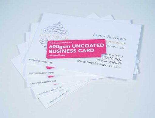 600gsm luxury business card printing London